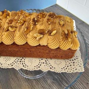 Coffee and Walnut Traybake