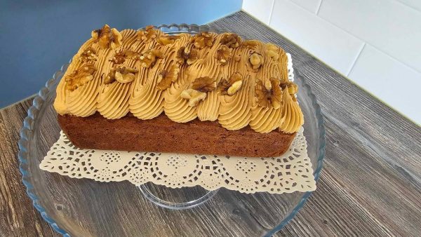 Coffee and Walnut Traybake