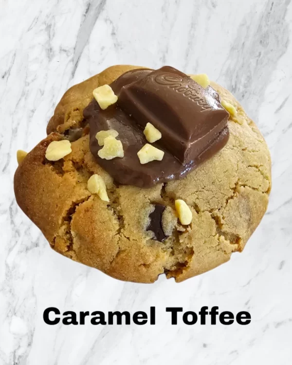 Caramel toffee cookie